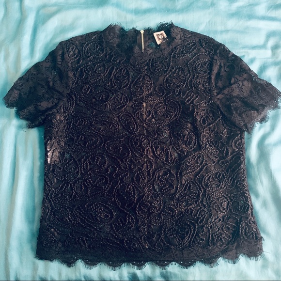 Anne Klein Lace Top - Picture 4 of 9